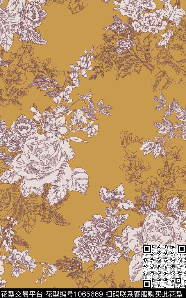 男装女装黑白华亿平台数码印花华亿平台下载（图片编号: 1065669） - 瓦栏（Walan）