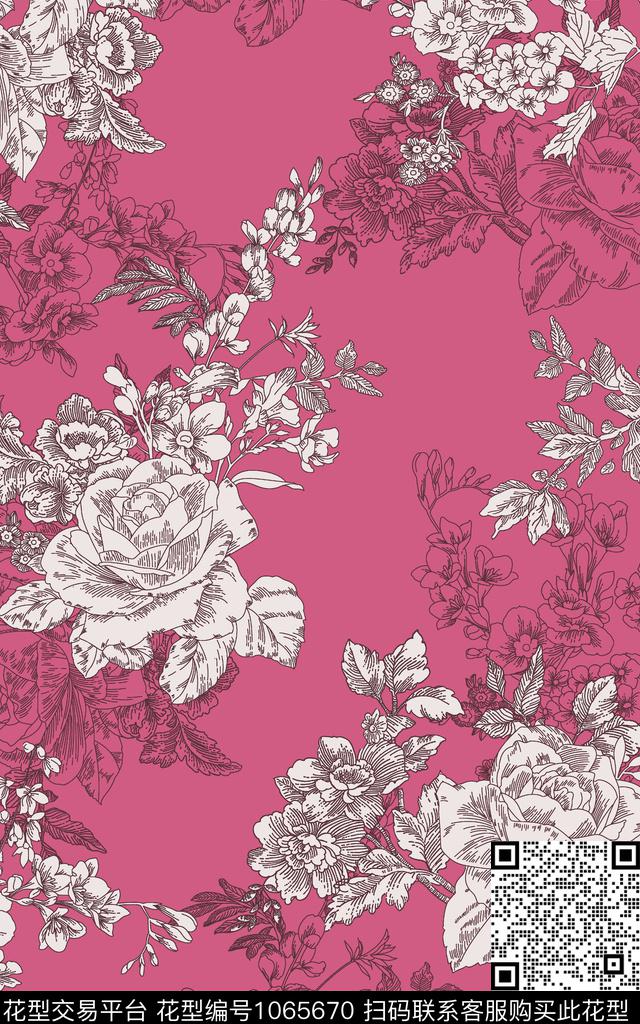 男装女装黑白华亿平台数码印花华亿平台下载（图片编号: 1065670） - 瓦栏（Walan）