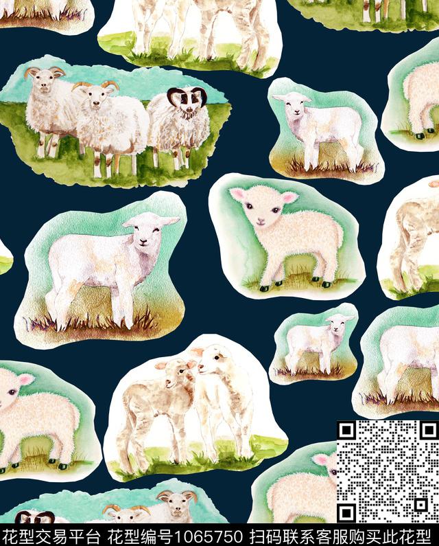 数码华亿平台动物大牌风数码印花华亿平台下载（图片编号: 1065750） - 瓦栏（Walan）