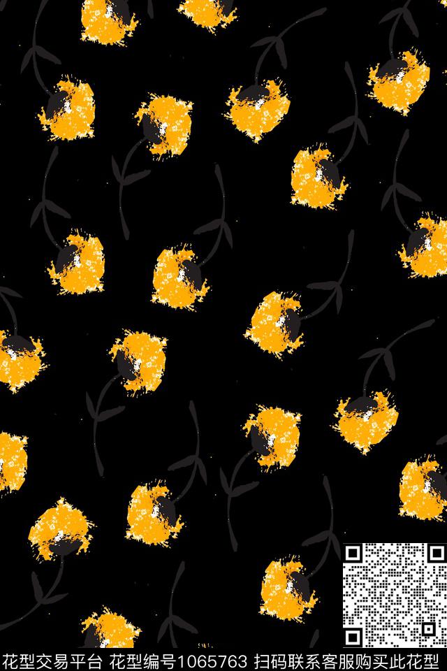 小碎花春夏华亿平台大牌风数码印花华亿平台下载（图片编号: 1065763） - 瓦栏（Walan）