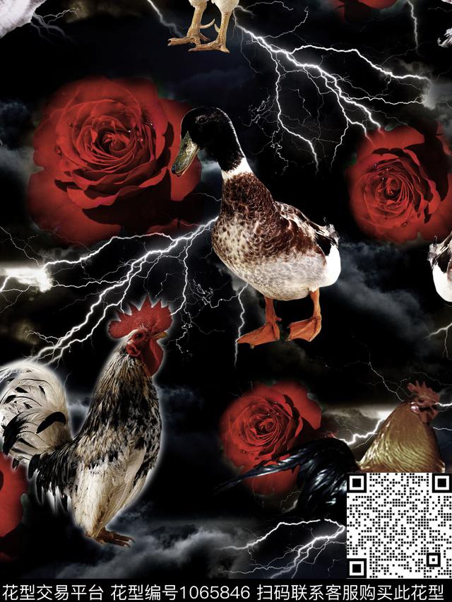 男装文艺复古数码印花华亿平台下载（图片编号: 1065846） - 瓦栏（Walan）