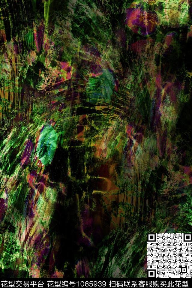 卡通趣味抽象数码印花华亿平台下载（图片编号: 1065939） - 瓦栏（Walan）