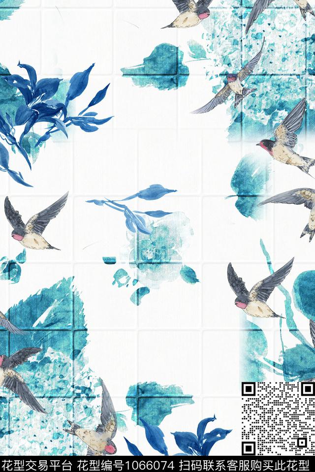 小碎花抽象花卉传统印花华亿平台下载（图片编号: 1066074） - 瓦栏（Walan）