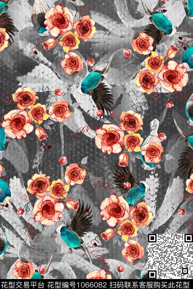 小碎花花卉大牌风传统印花华亿平台下载（图片编号: 1066082） - 瓦栏（Walan）