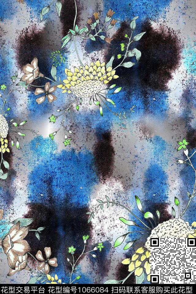 民族风花卉大牌风传统印花华亿平台下载（图片编号: 1066084） - 瓦栏（Walan）