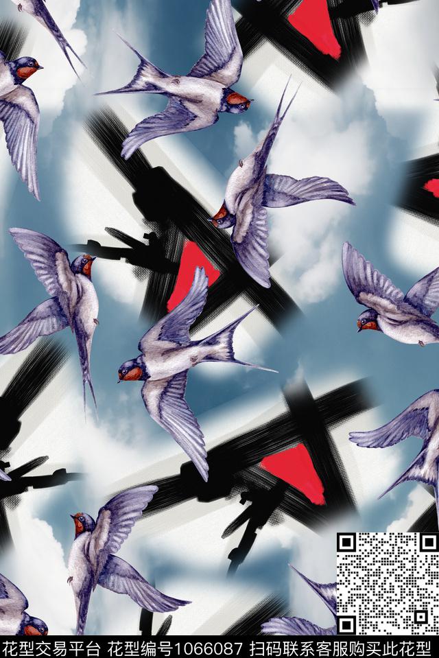 小碎花抽象花卉传统印花华亿平台下载（图片编号: 1066087） - 瓦栏（Walan）