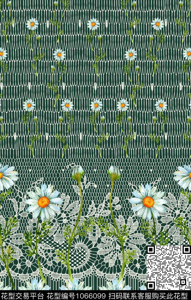 小碎花定位花花卉传统印花华亿平台下载（图片编号: 1066099） - 瓦栏（Walan）