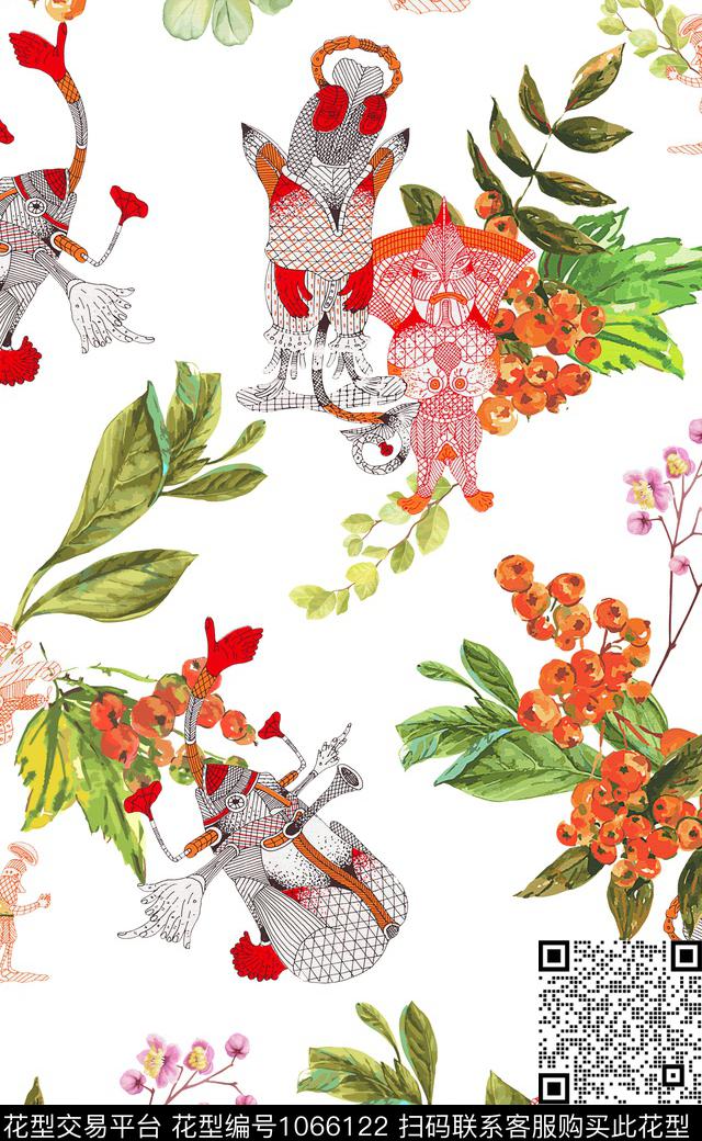 数码华亿平台小碎花花卉数码印花华亿平台下载（图片编号: 1066122） - 瓦栏（Walan）