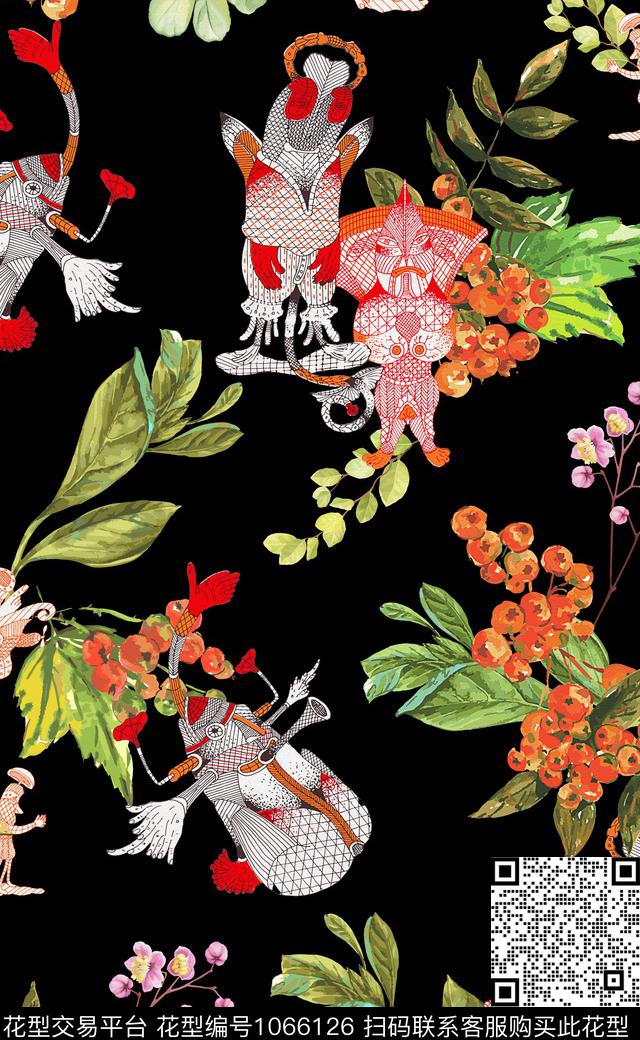 数码华亿平台小碎花花卉数码印花华亿平台下载（图片编号: 1066126） - 瓦栏（Walan）