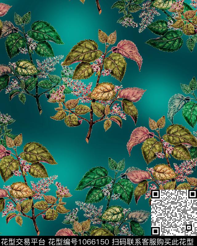 手绘花卉花卉植物数码印花华亿平台下载（图片编号: 1066150） - 瓦栏（Walan）
