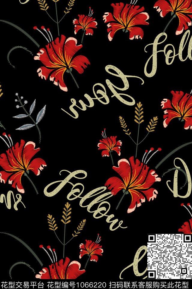 男装花卉大牌风传统印花华亿平台下载（图片编号: 1066220） - 瓦栏（Walan）