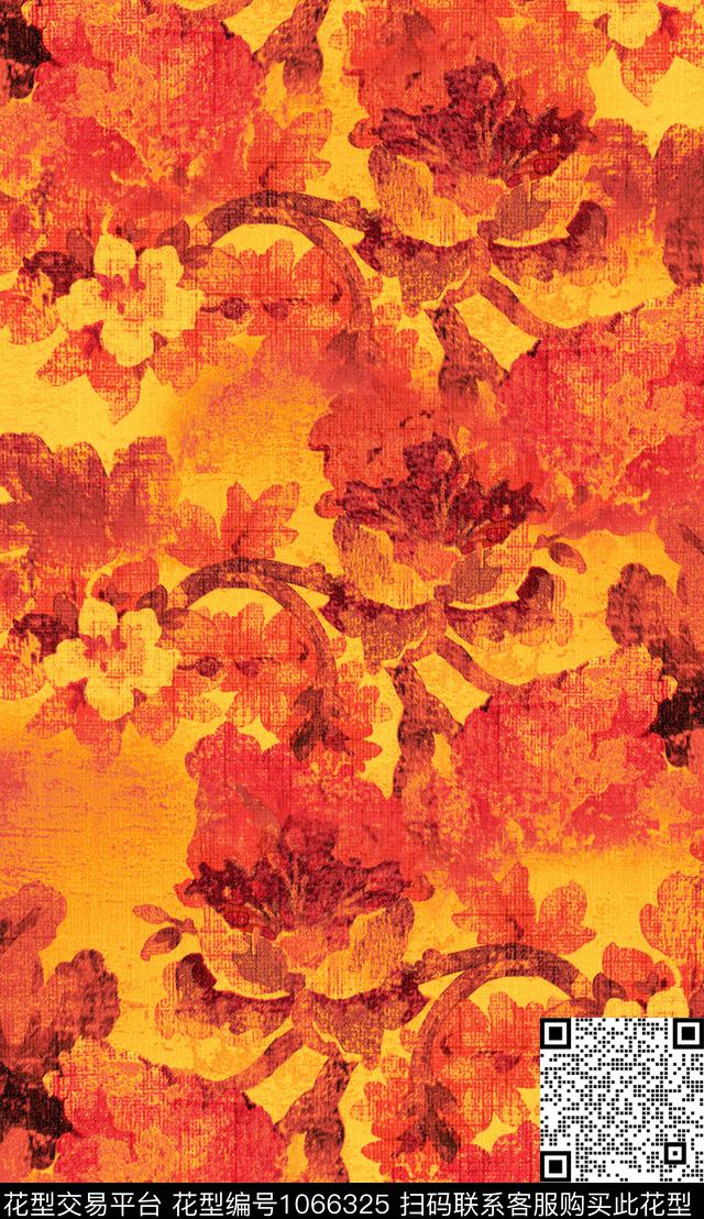 数码华亿平台民族风肌理数码印花华亿平台下载（图片编号: 1066325） - 瓦栏（Walan）