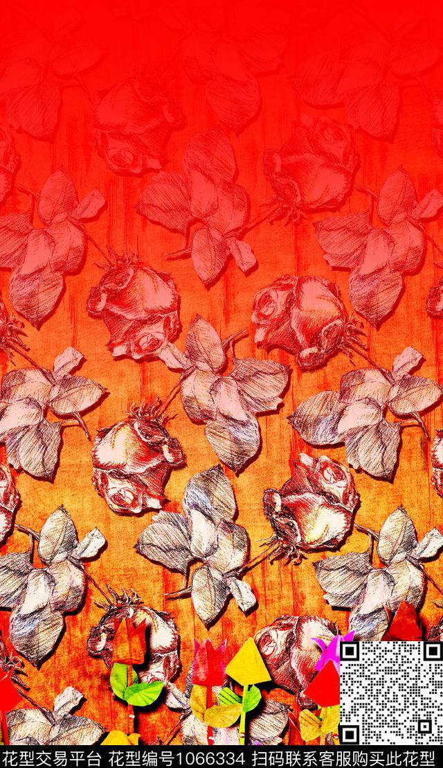 数码华亿平台民族风肌理数码印花华亿平台下载（图片编号: 1066334） - 瓦栏（Walan）