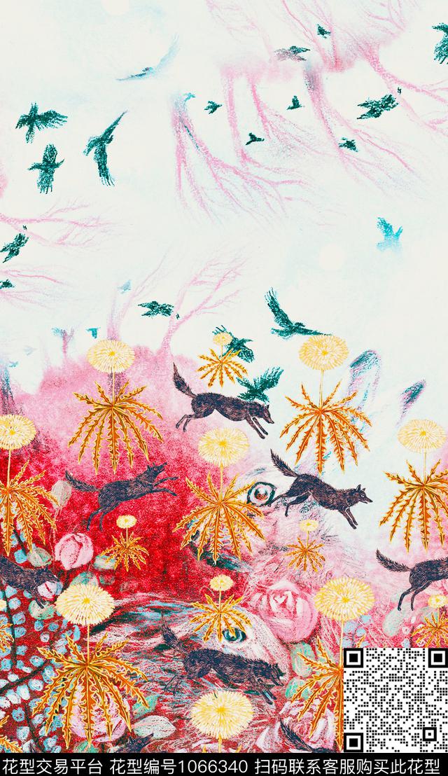 数码华亿平台民族风肌理数码印花华亿平台下载（图片编号: 1066340） - 瓦栏（Walan）