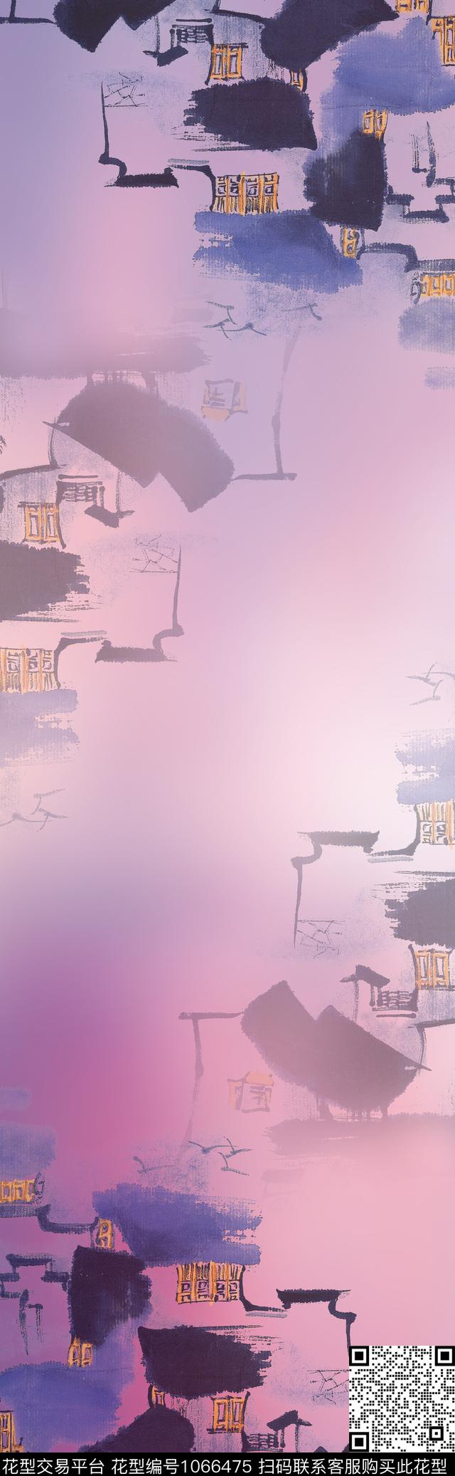 数码华亿平台围巾渐变数码印花华亿平台下载（图片编号: 1066475） - 瓦栏（Walan）