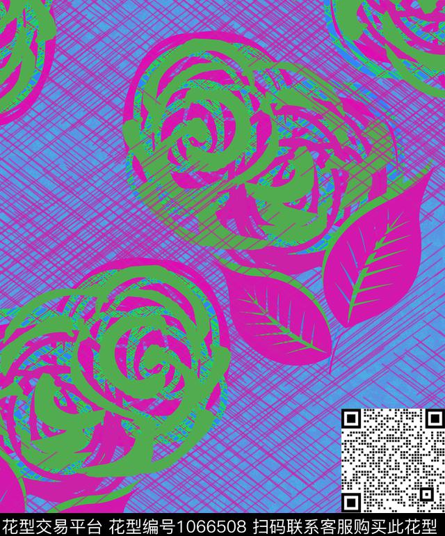 条纹抽象混合拼接数码印花华亿平台下载（图片编号: 1066508） - 瓦栏（Walan）