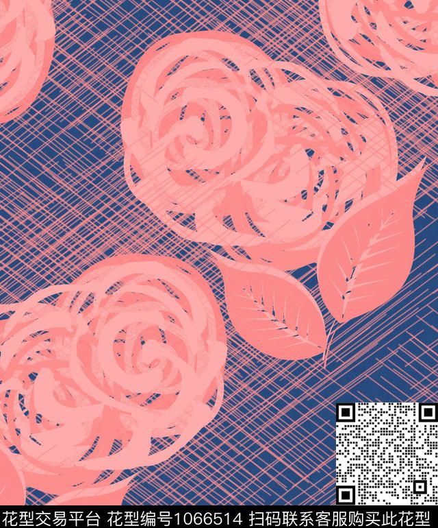 条纹抽象混合拼接数码印花华亿平台下载（图片编号: 1066514） - 瓦栏（Walan）