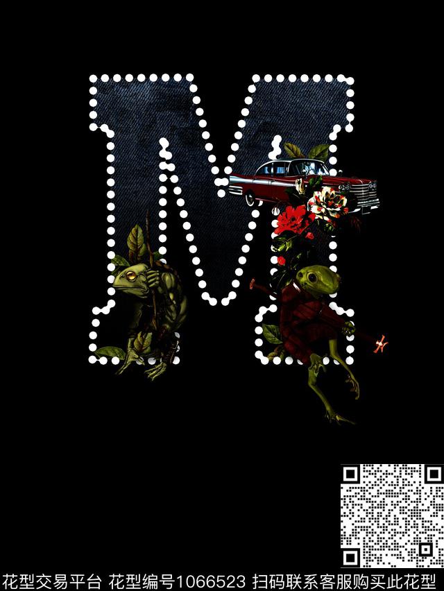 蜥蜴花卉拟人数码印花华亿平台下载（图片编号: 1066523） - 瓦栏（Walan）