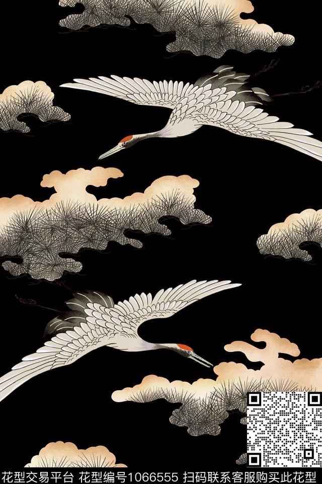 抽象男装几何数码印花华亿平台下载（图片编号: 1066555） - 瓦栏（Walan）