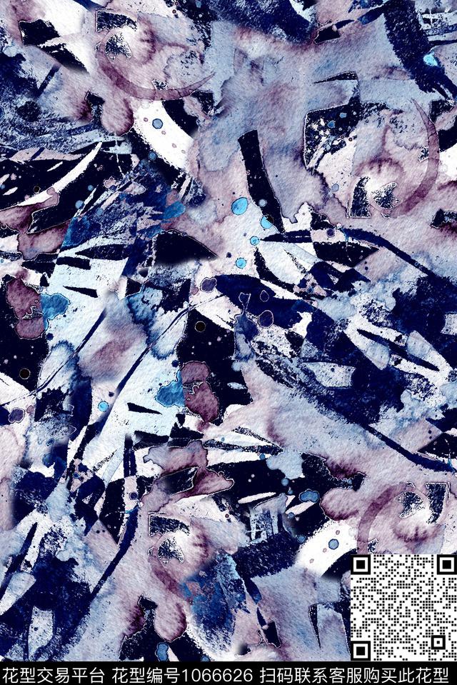 数码华亿平台民族风抽象数码印花华亿平台下载（图片编号: 1066626） - 瓦栏（Walan）