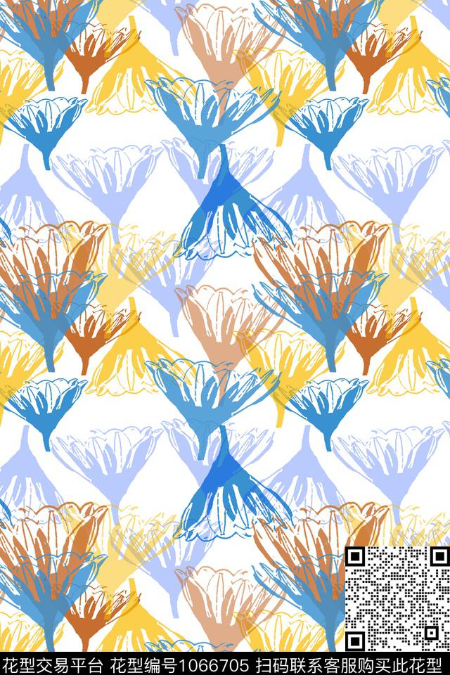 抽象花卉男装休闲花卉叶子组合数码印花华亿平台下载（图片编号: 1066705） - 瓦栏（Walan）