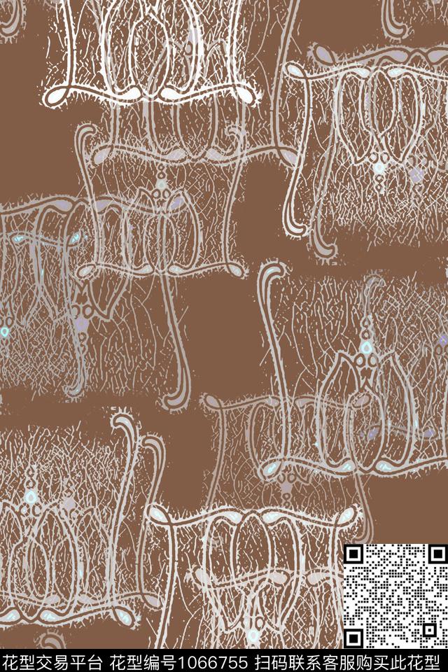 抽象男装男装休闲花卉抽象传统印花华亿平台下载（图片编号: 1066755） - 瓦栏（Walan）