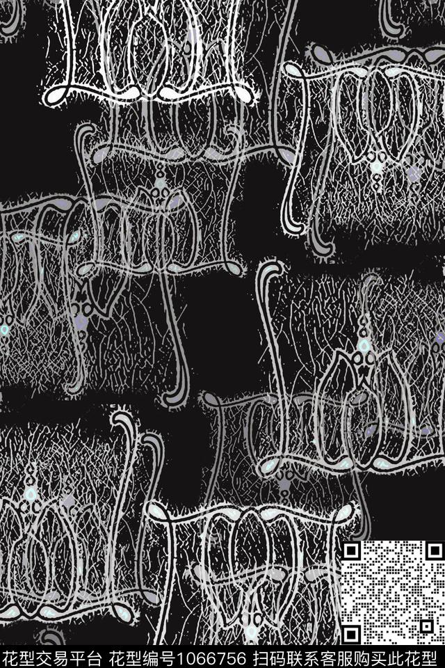 抽象男装男装休闲花卉抽象传统印花华亿平台下载（图片编号: 1066756） - 瓦栏（Walan）