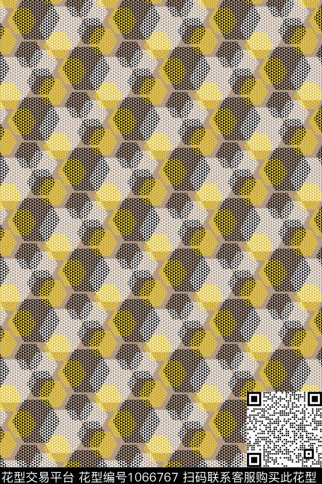 数码华亿平台抽象几何数码印花华亿平台下载（图片编号: 1066767） - 瓦栏（Walan）