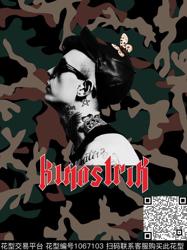 抽象几何大牌风数码印花华亿平台下载（图片编号: 1067103） - 瓦栏（Walan）