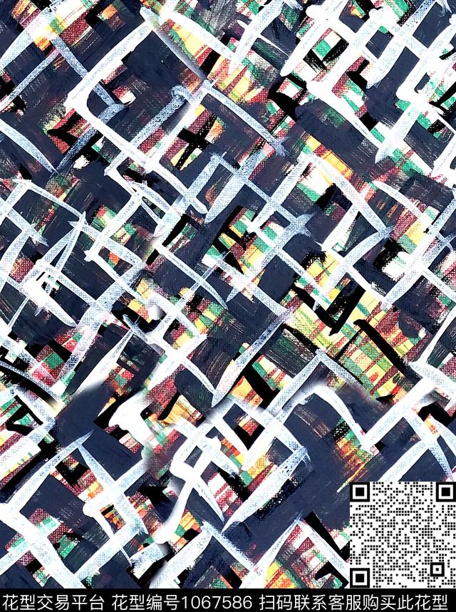 数码华亿平台抽象数码印花华亿平台下载（图片编号: 1067586） - 瓦栏（Walan）