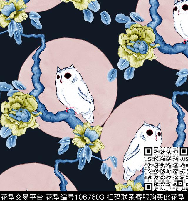 数码华亿平台花卉大牌风数码印花华亿平台下载（图片编号: 1067603） - 瓦栏（Walan）