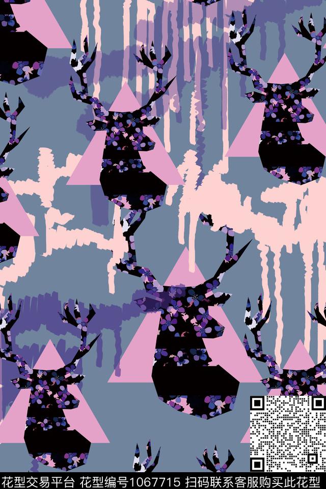 数码华亿平台水墨风大牌风数码印花华亿平台下载（图片编号: 1067715） - 瓦栏（Walan）