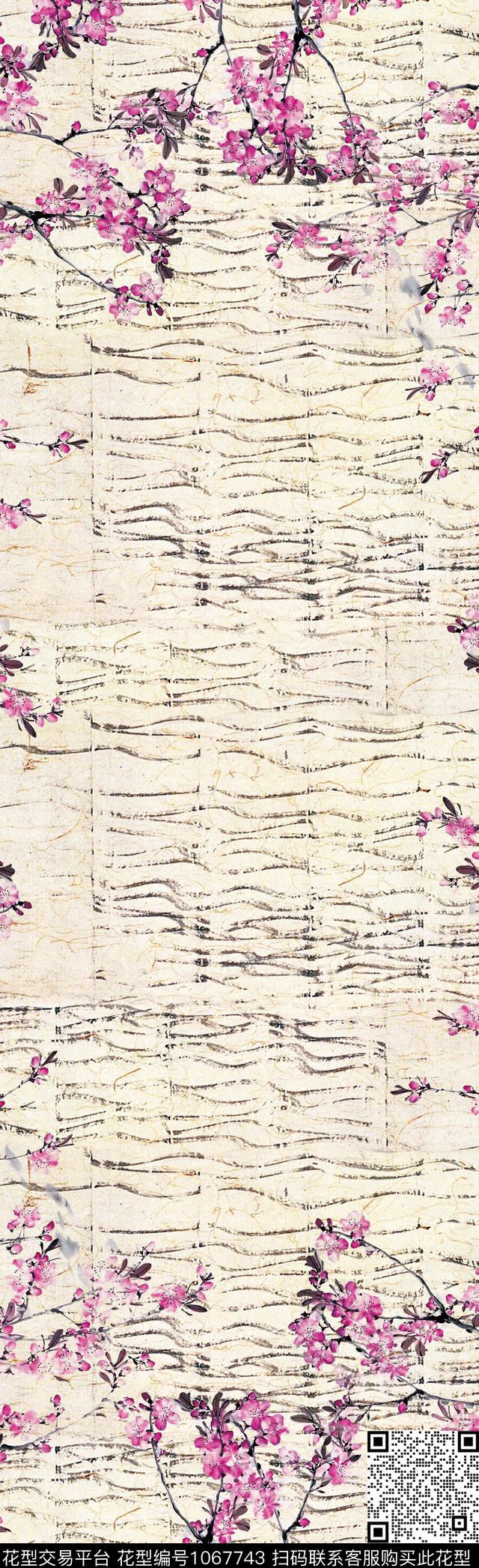 梅花数码华亿平台围巾数码印花华亿平台下载（图片编号: 1067743） - 瓦栏（Walan）