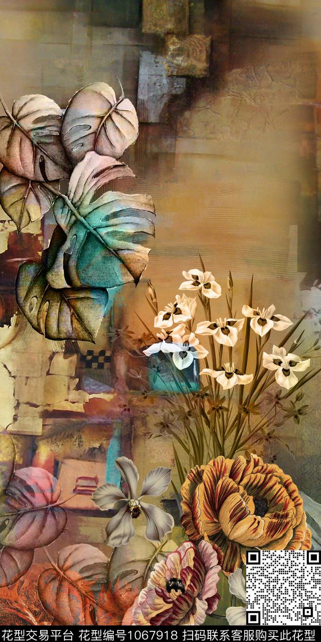 花卉定位花照片花卉数码印花华亿平台下载（图片编号: 1067918） - 瓦栏（Walan）