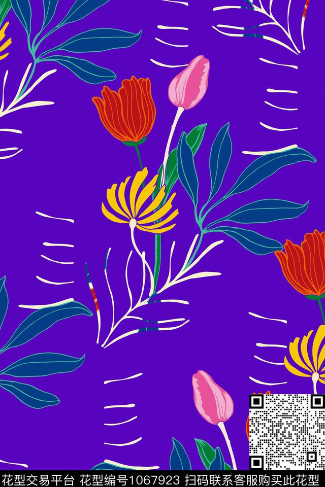 MARNI数码华亿平台玫瑰花数码印花华亿平台下载（图片编号: 1067923） - 瓦栏（Walan）