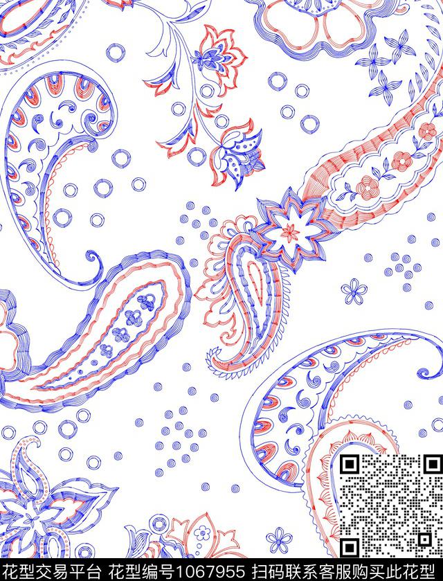 佩斯利签字笔趋势华亿平台数码印花华亿平台下载（图片编号: 1067955） - 瓦栏（Walan）