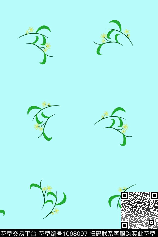 数码华亿平台小碎花5月相思印花数码印花华亿平台下载（图片编号: 1068097） - 瓦栏（Walan）