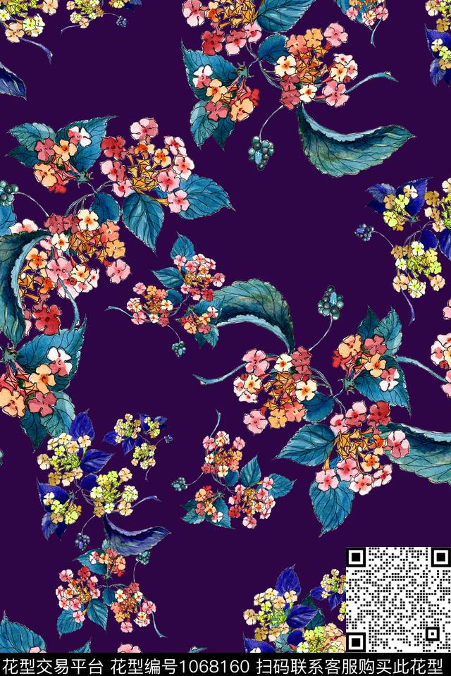 秋冬华亿平台数码华亿平台小碎花数码印花华亿平台下载（图片编号: 1068160） - 瓦栏（Walan）