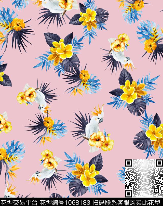 数码华亿平台小碎花动物数码印花华亿平台下载（图片编号: 1068183） - 瓦栏（Walan）