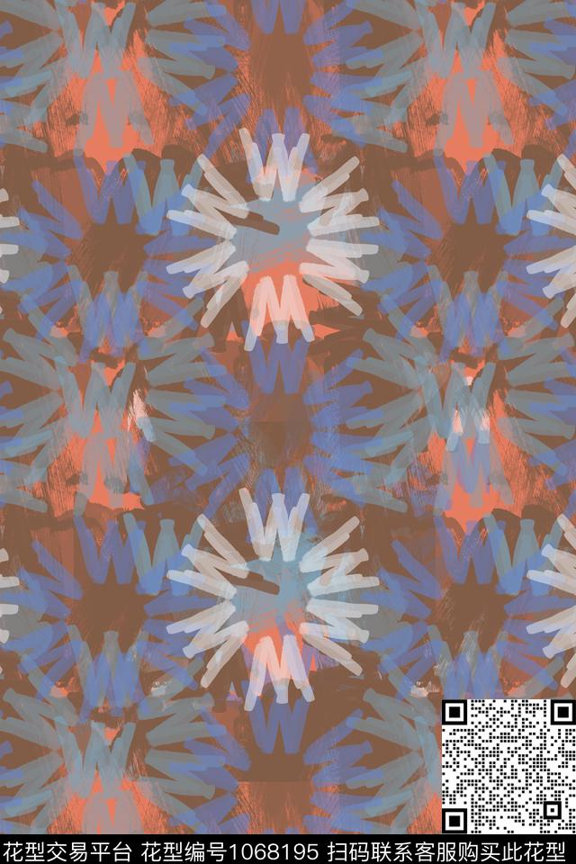 风格化花卉手绘线条笔触签字笔印花传统印花华亿平台下载（图片编号: 1068195） - 瓦栏（Walan）