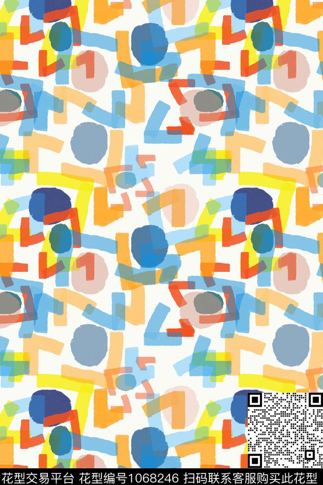 手绘线条笔触字母w数码印花华亿平台下载（图片编号: 1068246） - 瓦栏（Walan）