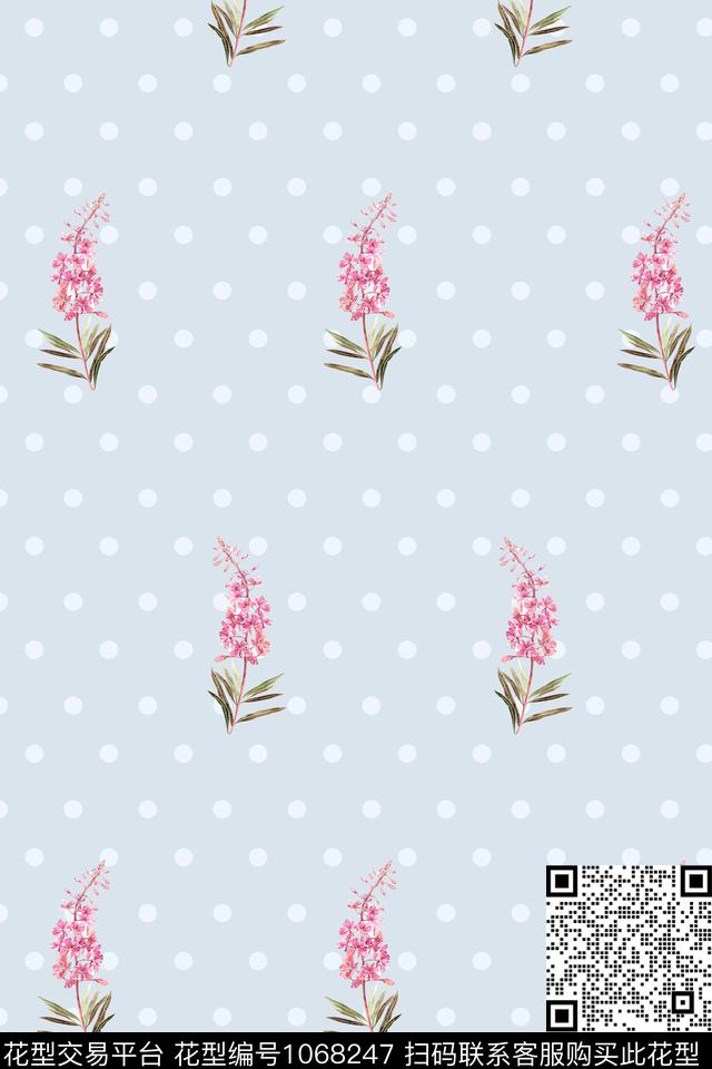 小碎花花卉年轻女性传统印花华亿平台下载（图片编号: 1068247） - 瓦栏（Walan）