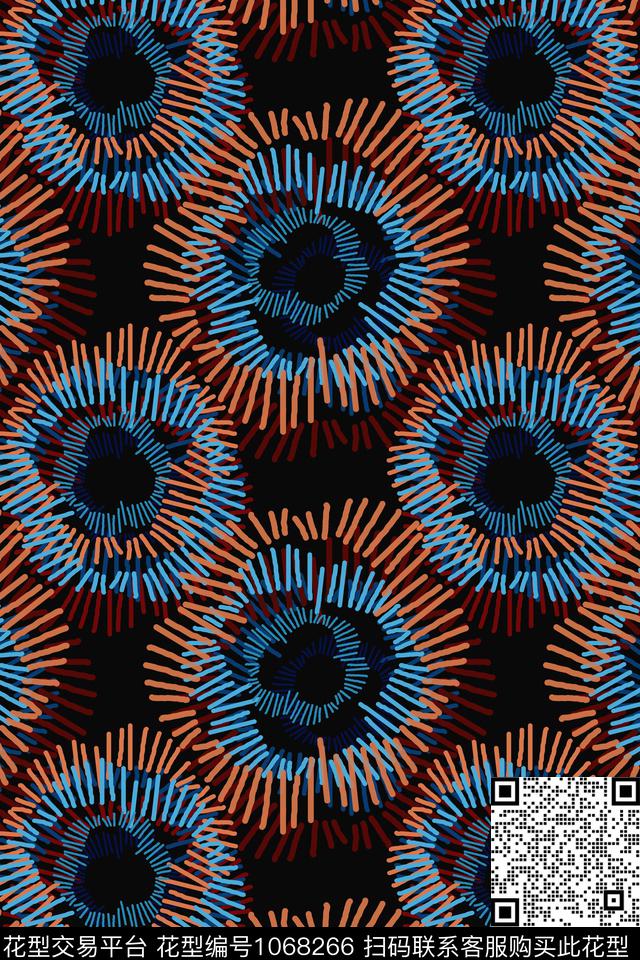 风格化花卉手绘线条笔触签字笔印花传统印花华亿平台下载（图片编号: 1068266） - 瓦栏（Walan）