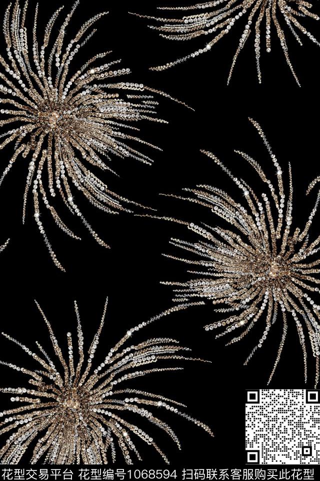 条纹肌理珠宝宝石数码印花华亿平台下载（图片编号: 1068594） - 瓦栏（Walan）