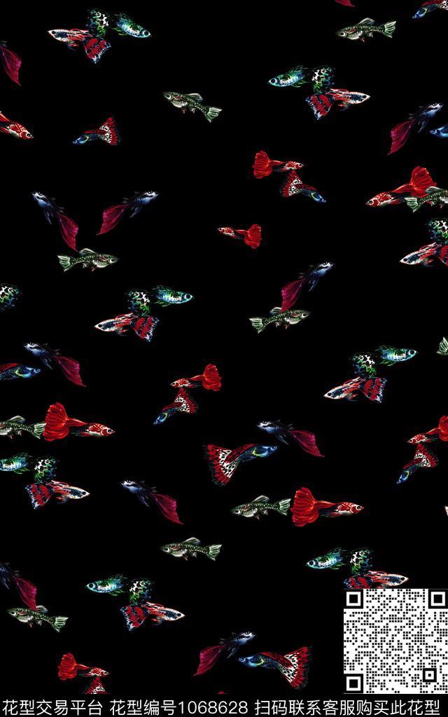 条纹笔触几何数码印花华亿平台下载（图片编号: 1068628） - 瓦栏（Walan）