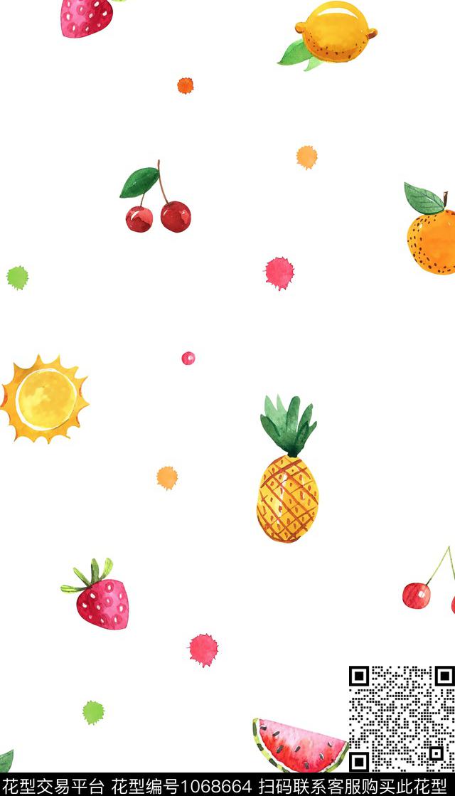 数码华亿平台女装水果数码印花华亿平台下载（图片编号: 1068664） - 瓦栏（Walan）