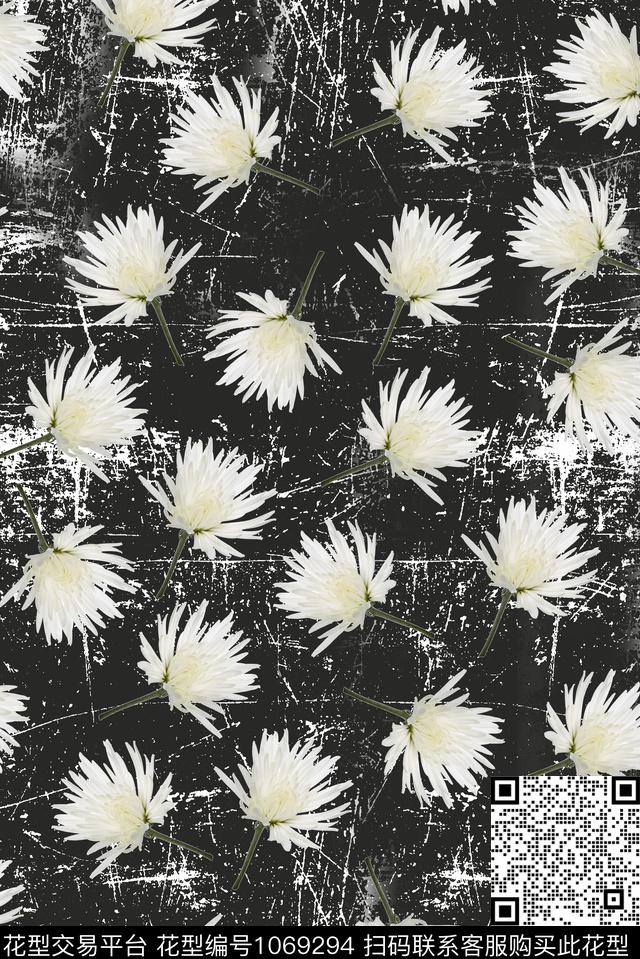 小碎花花卉清爽底花卉数码印花华亿平台下载（图片编号: 1069294） - 瓦栏（Walan）