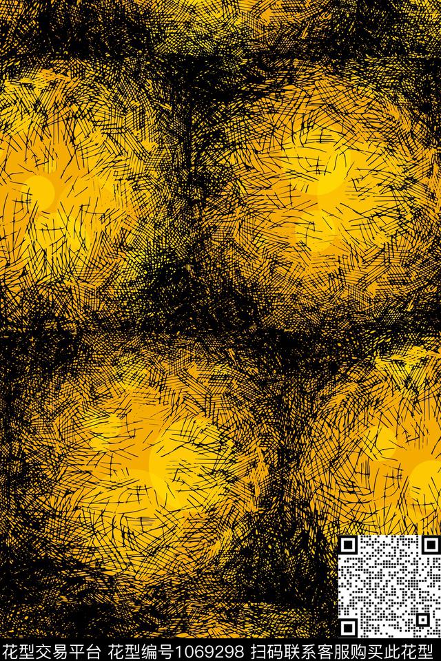 数码华亿平台抽象花卉创意数码印花华亿平台下载（图片编号: 1069298） - 瓦栏（Walan）
