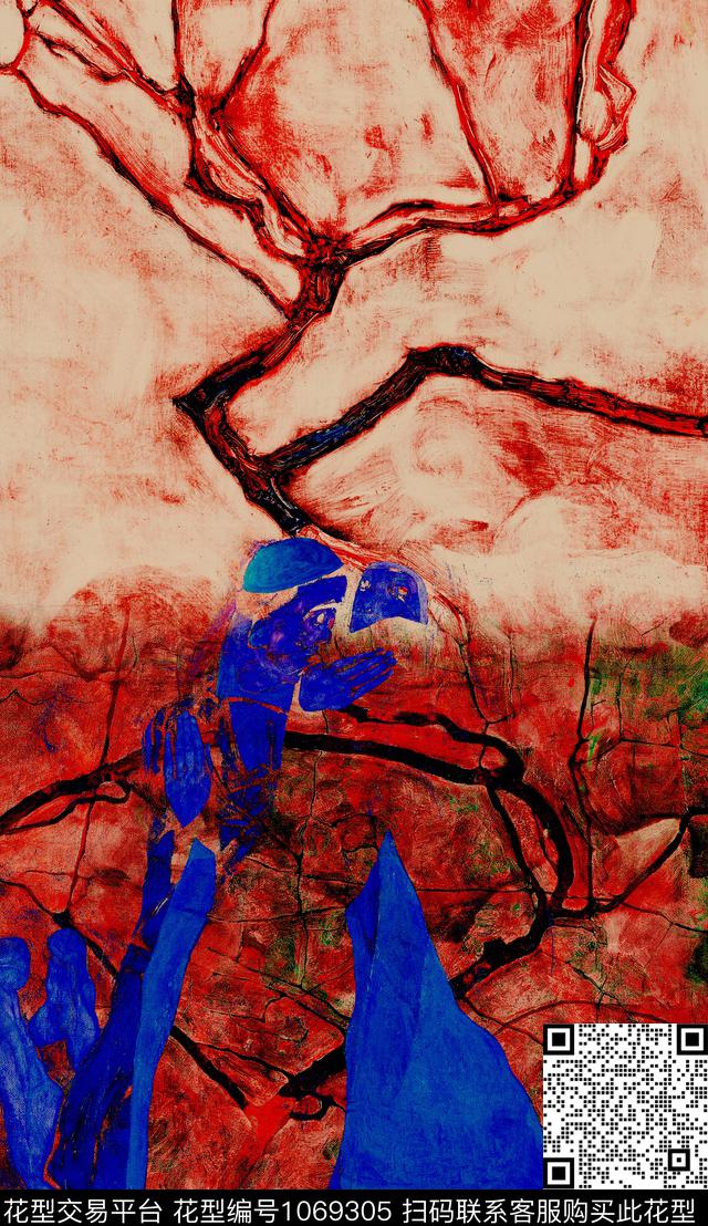 数码华亿平台定位花油画华亿平台数码印花华亿平台下载（图片编号: 1069305） - 瓦栏（Walan）