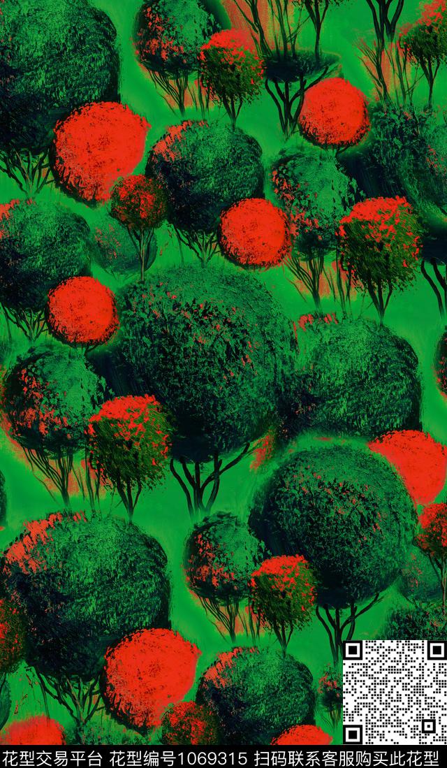 民族风油画华亿平台立体感数码印花华亿平台下载（图片编号: 1069315） - 瓦栏（Walan）